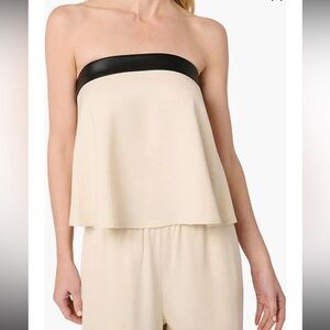 NWT WeWoreWhat Strapless Top in Taupe size 12